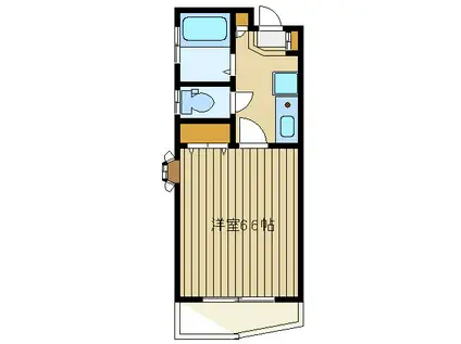 NKガーデン(1K/2階)の間取り写真