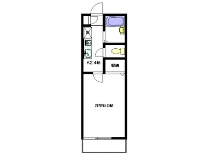 サン・リーフ(1K/1階)の間取り写真