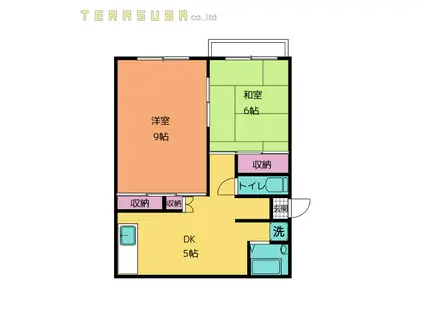 コーポシュトウ(2DK/2階)の間取り写真