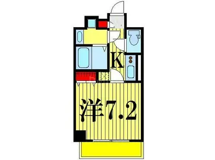 ル・レーブ押上(1K/2階)の間取り写真