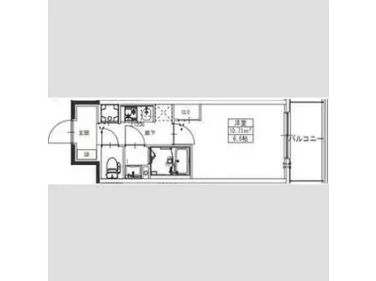 S-RESIDENCE堺湊駅前AZURE(1K/8階)の間取り写真