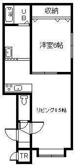 デイジー(1LDK/1階)の間取り写真