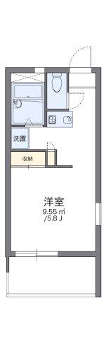レオパレスヴィルヌーブ(1K/2階)の間取り写真