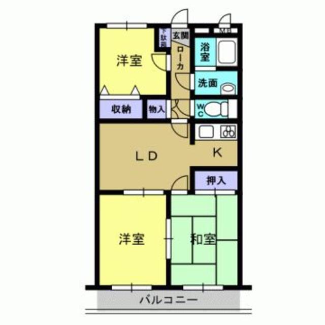 スマイルM1(3LDK/3階)の間取り写真