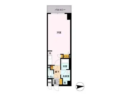 D-ROOM STAY 両国(ワンルーム/9階)の間取り写真