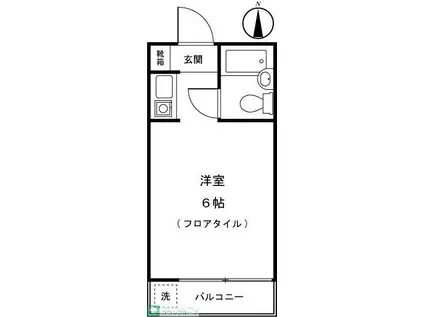 パークサイド善福寺(ワンルーム/1階)の間取り写真