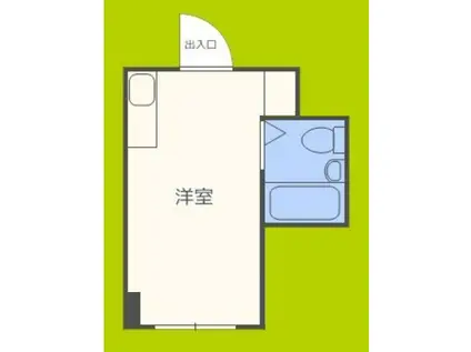 昭和グランドハイツ恵美須(ワンルーム/4階)の間取り写真