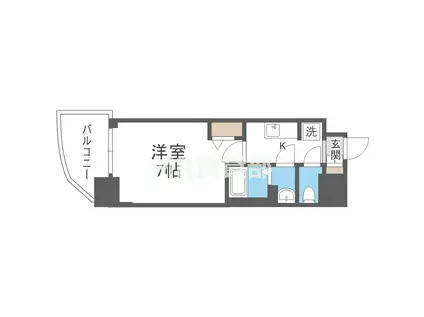 フォーリアライズ天王寺ソリオ(1K/11階)の間取り写真