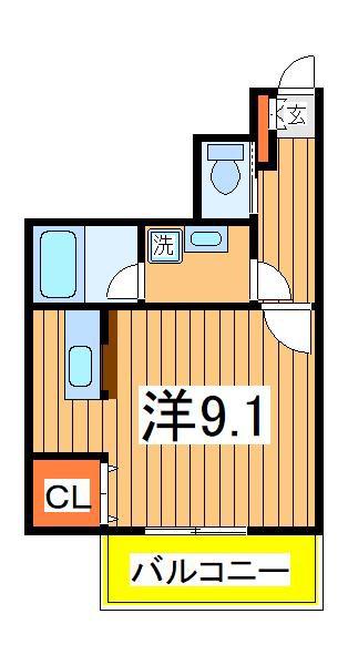 ライフ我孫子(ワンルーム/6階)の間取り写真