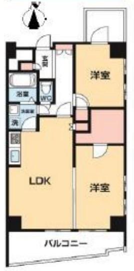 イズム八王子(2LDK/12階)の間取り写真