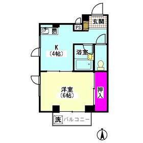VILADELSOL(1K/3階)の間取り写真