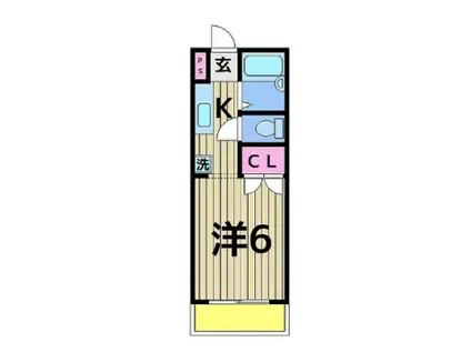 ドミールアイ(ワンルーム/3階)の間取り写真