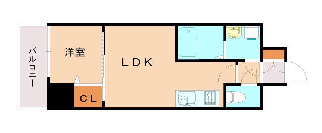 LIVIAZ KOBE LAMER(1LDK/4階)の間取り写真