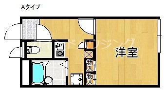 レオパレス箱作ウエスト(1K/1階)の間取り写真