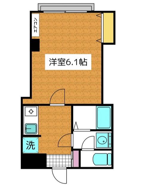 シェレメール(1K/3階)の間取り写真