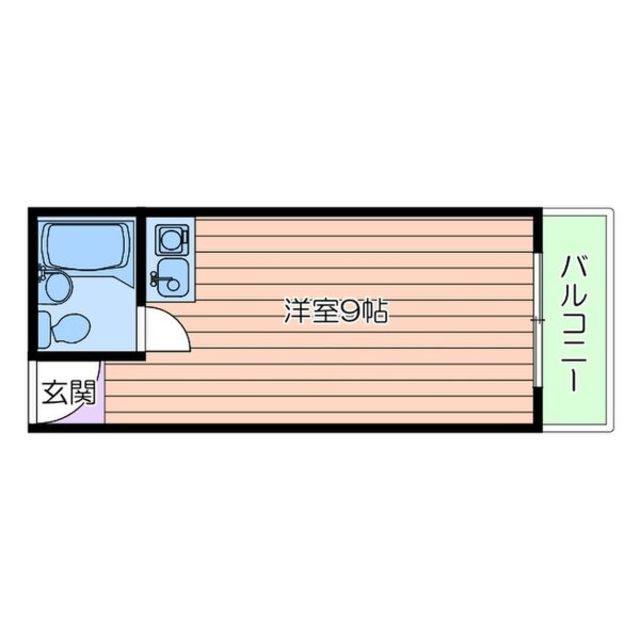 オーク柏木(ワンルーム/5階)の間取り写真