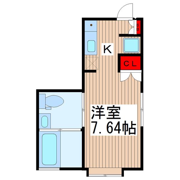 AーFLAT(1K/3階)の間取り写真