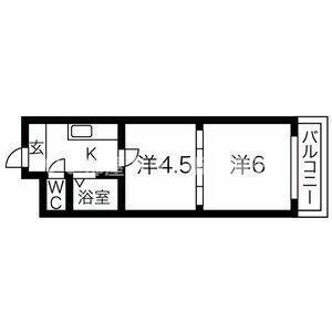 RIORA塚本I・II(2K/3階)の間取り写真