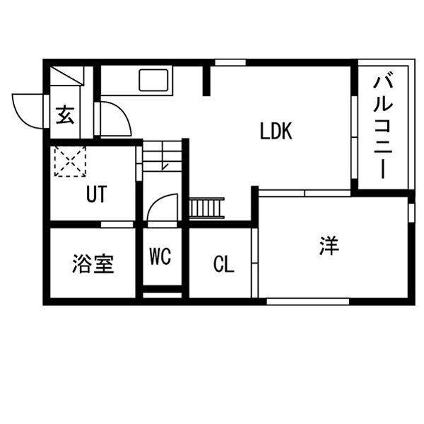 CEREJEIRA(1LDK/2階)の間取り写真