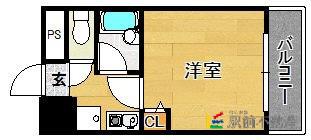 ダイナコートエスタディオ高宮(1K/9階)の間取り写真