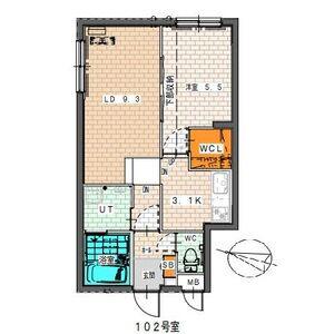PARTIRE N21(1LDK/1階)の間取り写真