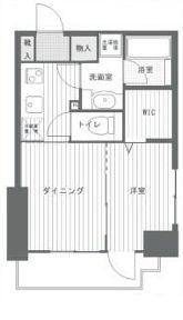日神デュオステージ亀戸(1DK/8階)の間取り写真