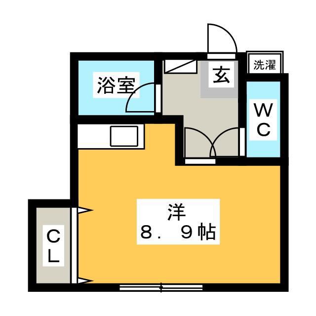 LAU LEA(ワンルーム/2階)の間取り写真