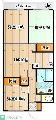 コート・ドゥ・ピエール(1K/2階)の間取り写真