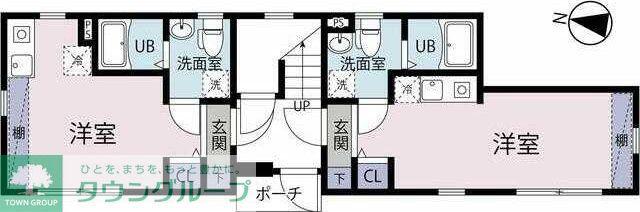 VISTA山王大森(ワンルーム/3階)の間取り写真