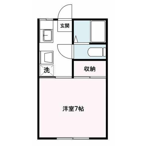 ニューハイツ(1K/2階)の間取り写真
