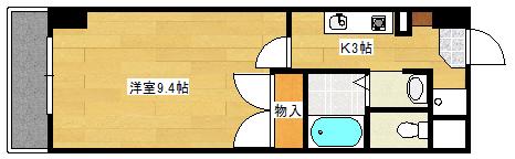 西広島ビレッジ(1K/7階)の間取り写真