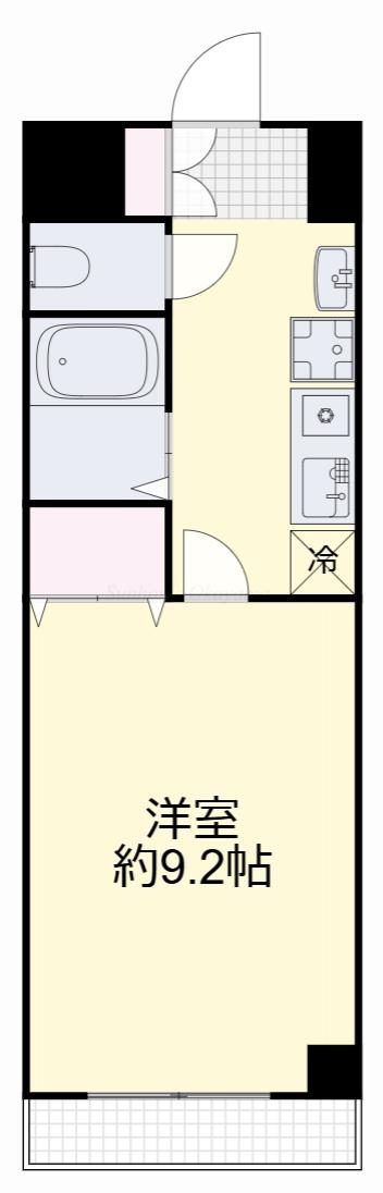ルマンジュ平和(1K/3階)の間取り写真
