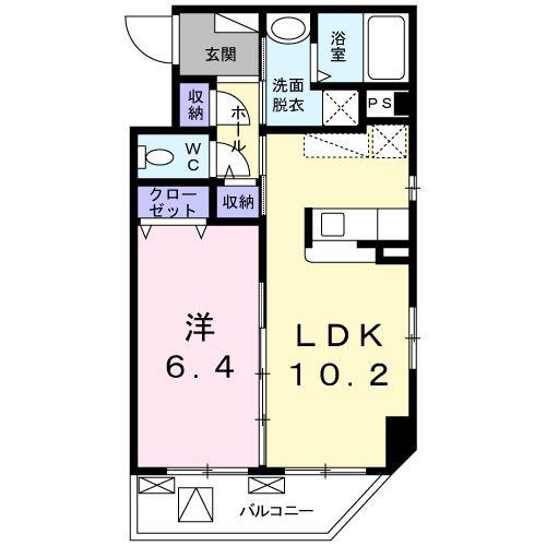 フォレスタ.I(1LDK/4階)の間取り写真