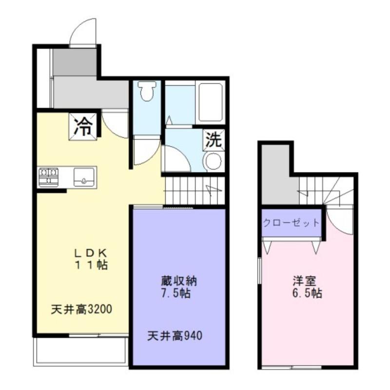 TN ALLOGGIO(1LDK/1階)の間取り写真
