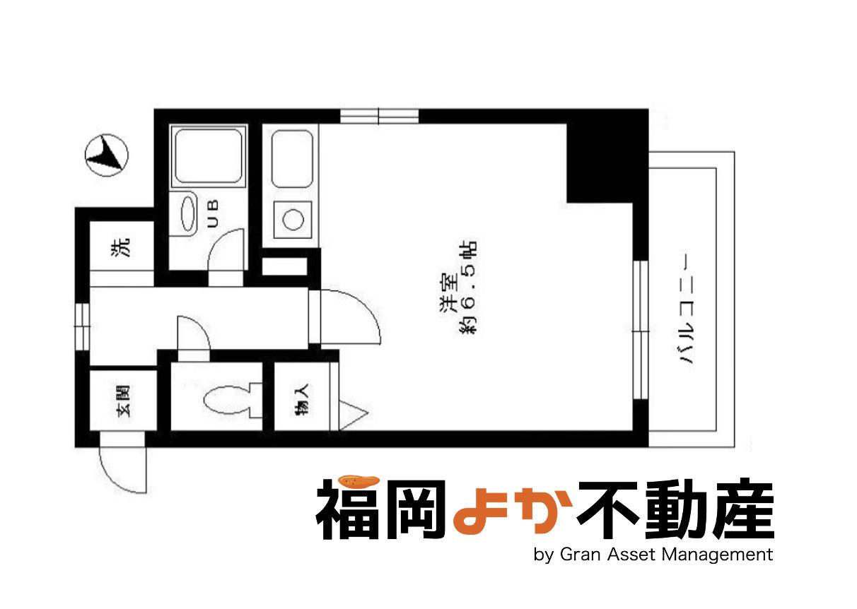 アバンス薬院(ワンルーム/7階)の間取り写真