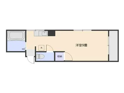 ビッグサンビル(ワンルーム/5階)の間取り写真