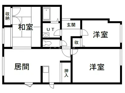 RICH・PLACE大野IIA(3LDK/2階)の間取り写真