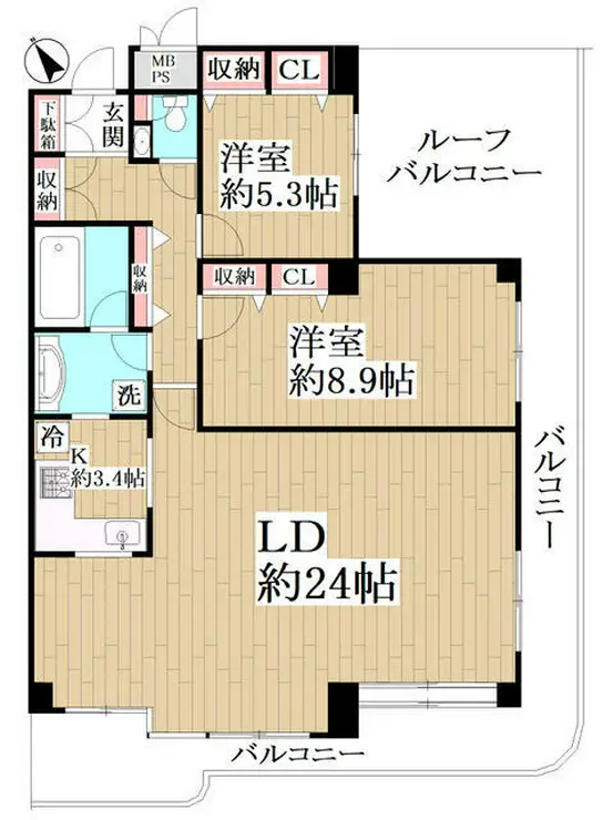 マリンテラス南葉山 4階階 間取り