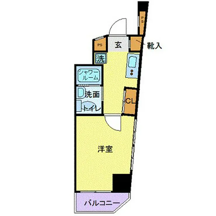 スカイコート新宿曙橋 10階階 間取り