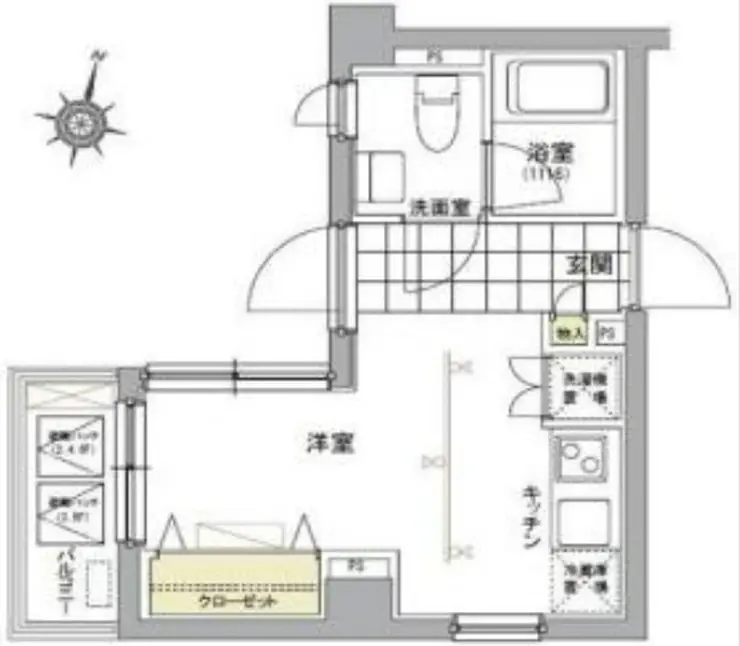 FORTIS池上 5階階 間取り