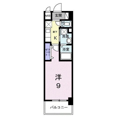 プレシャス ベース(1K/7階)の間取り写真