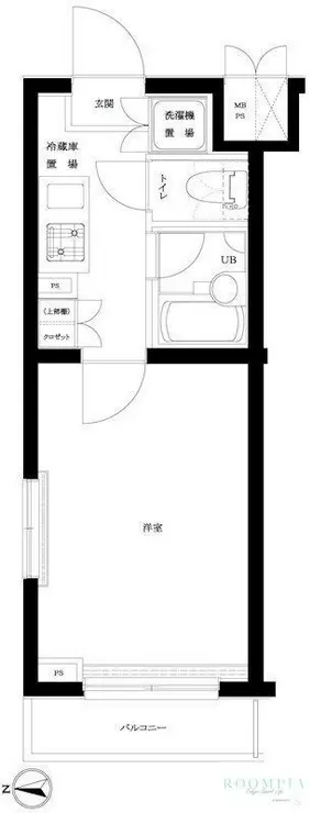 ルーブル早稲田六番館 5階階 間取り