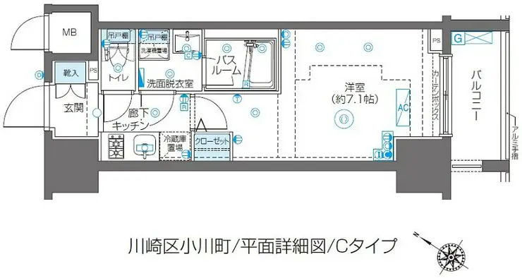 ZOOM川崎Second 6階階 間取り