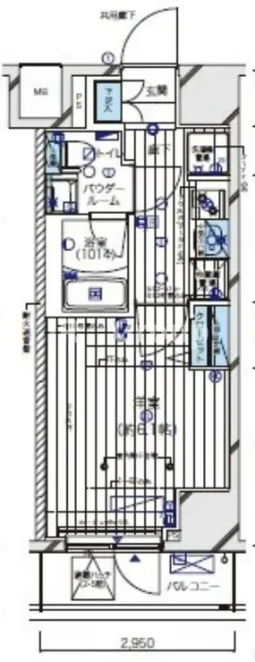 メインステージ北千住V 7階階 間取り