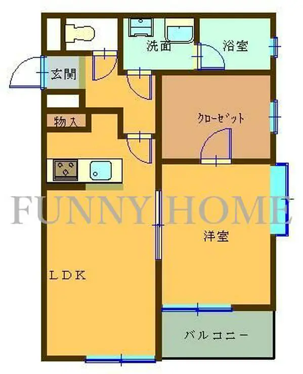 クリフサイド世田谷 1階階 間取り