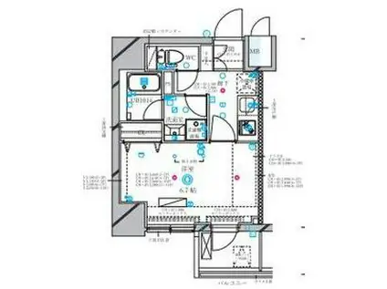 ディアレイシャス丸の内(1K/6階)の間取り写真