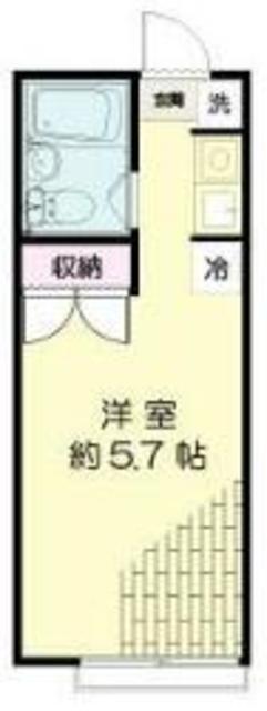 MYハイツ(ワンルーム/1階)の間取り写真