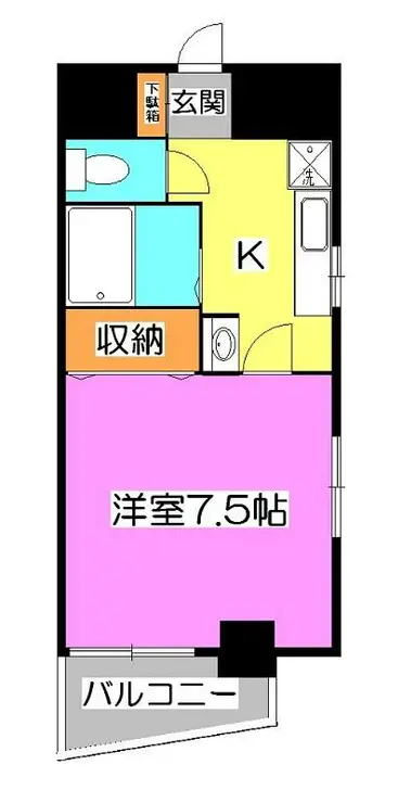 クレセント高橋 4階階 間取り