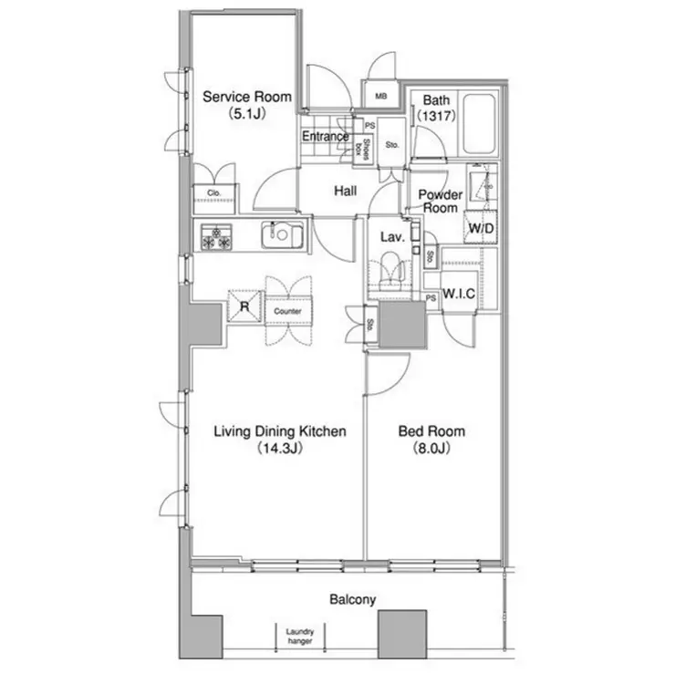 コンフォリア東池袋WEST 11階階 間取り