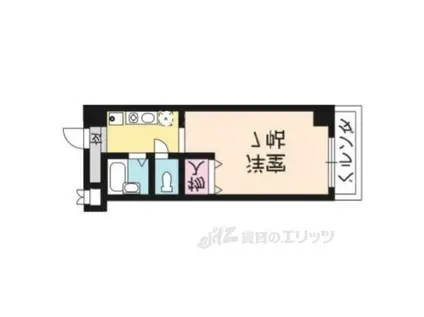 フローラ―ビュー赤マンマ(ワンルーム/2階)の間取り写真